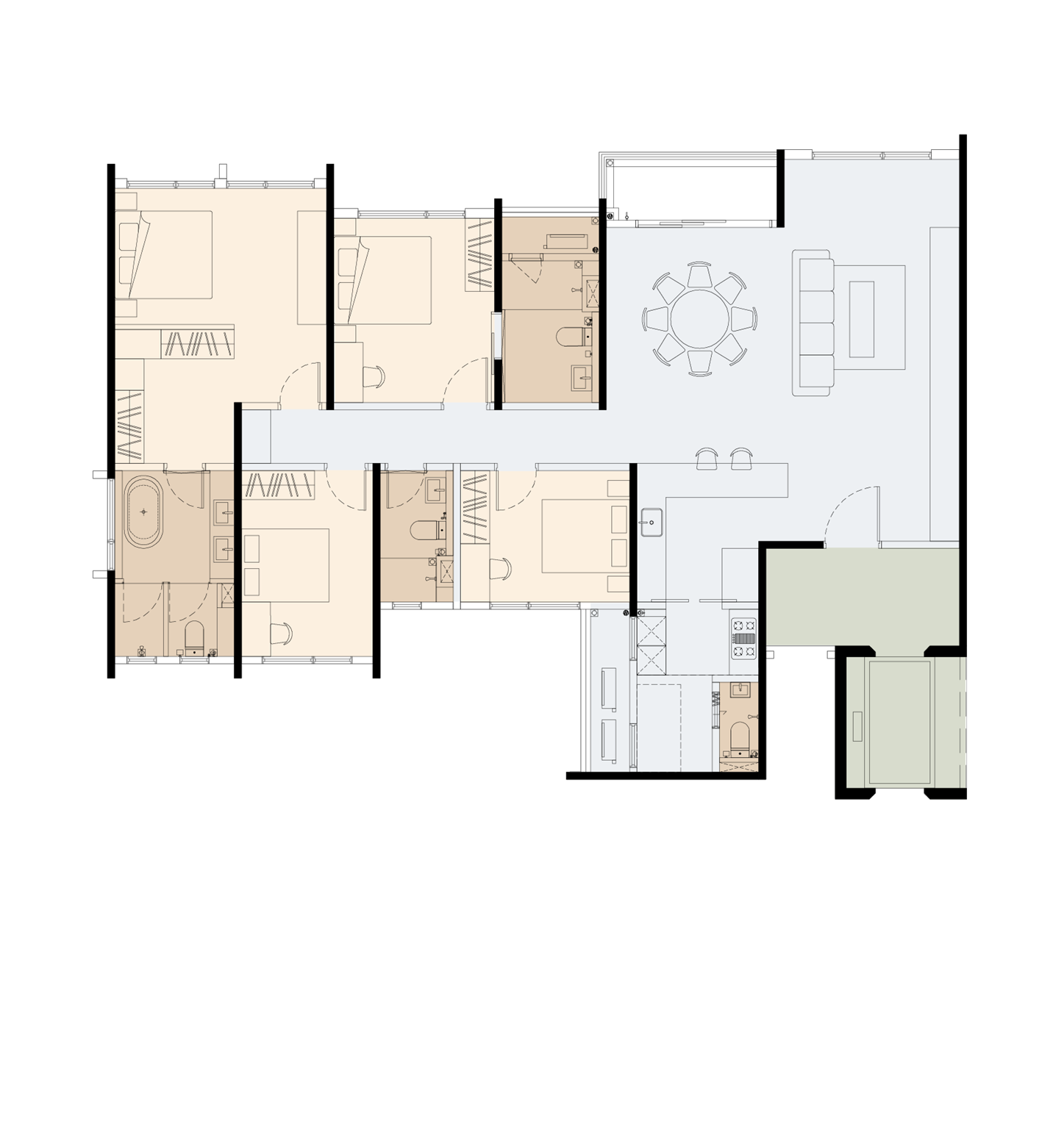 Type A floor plan